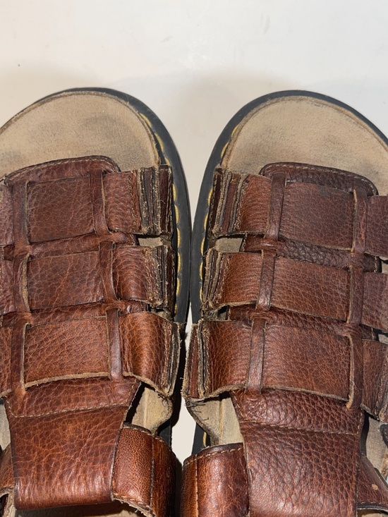 Dr. Martens Brown Leather Fisherman Heavy Air Cushion Sandals 8092 Men’s Sz 11 main image 12
